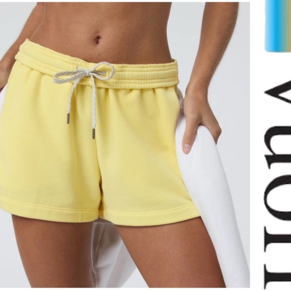 Vuori Sedona Yellow Women's Athletic Shorts